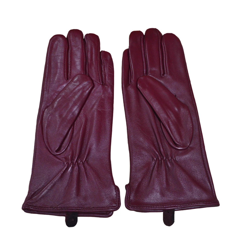 Custom China Factory Fashion Winter Women&prime;s Windproof Riding Gloves Sheepskin Gloves Real Leather Winter Gloves for Work